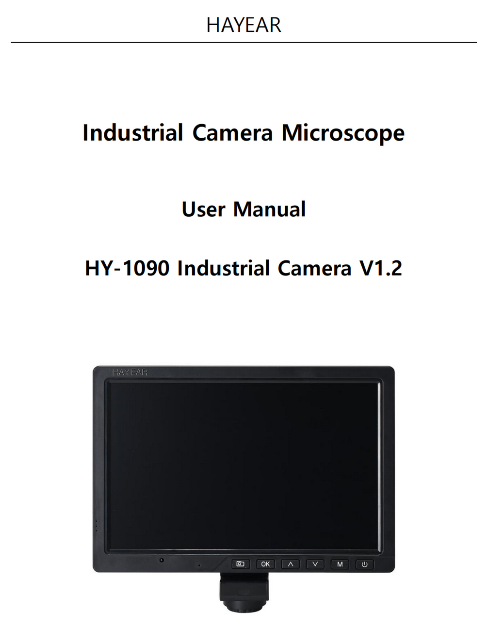 HY-1090 Industrial Camera User Manual