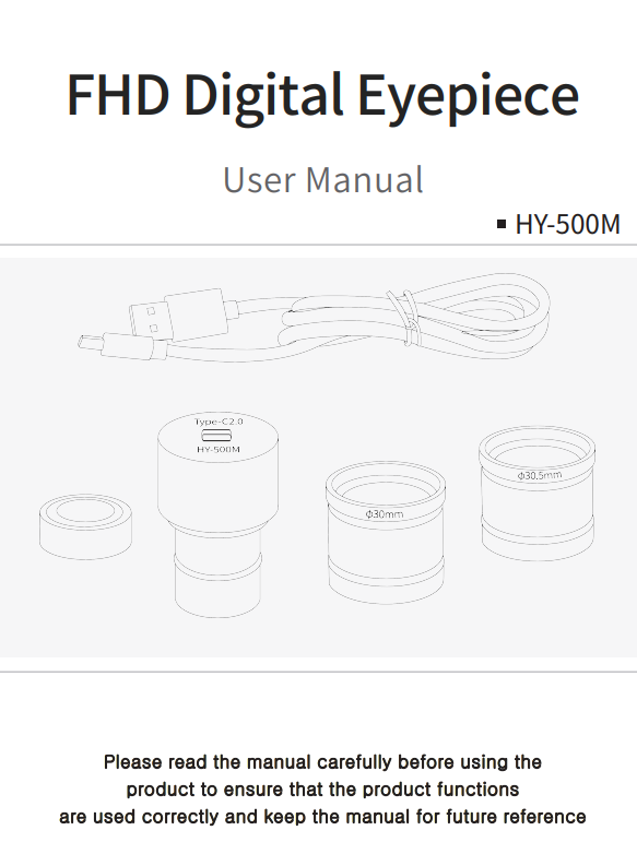 HY-500M FHD Digital Eyepiece User Manual