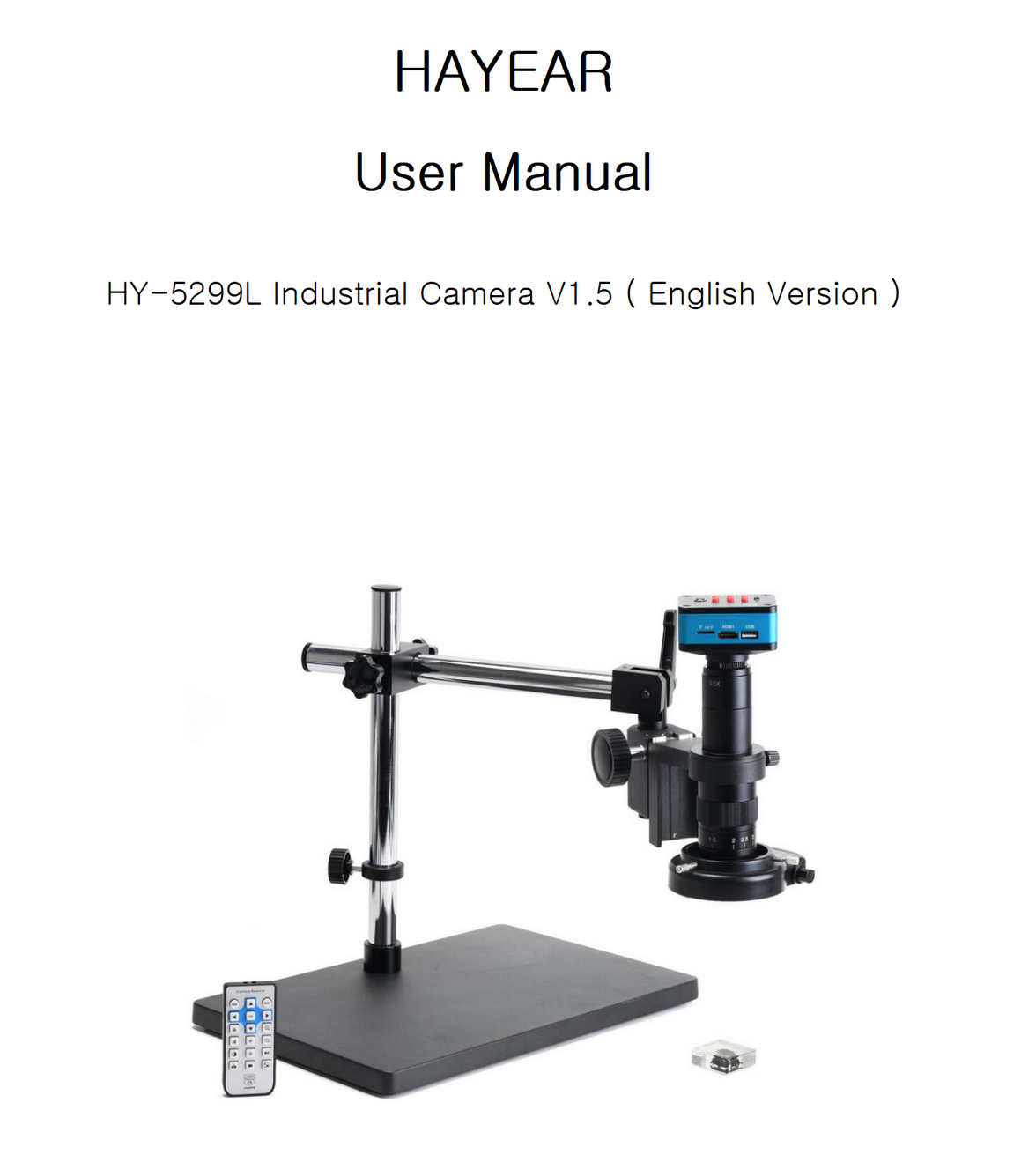 HY-5299L Microscope Camera user manual